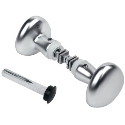 Käepide-ümarnuppude komplekt KR, alumiinium, kara 90 mm