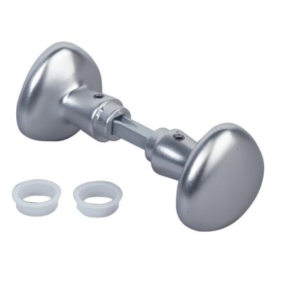 Käepide-ümarnuppude paar R, alumiinium, kara 90 mm